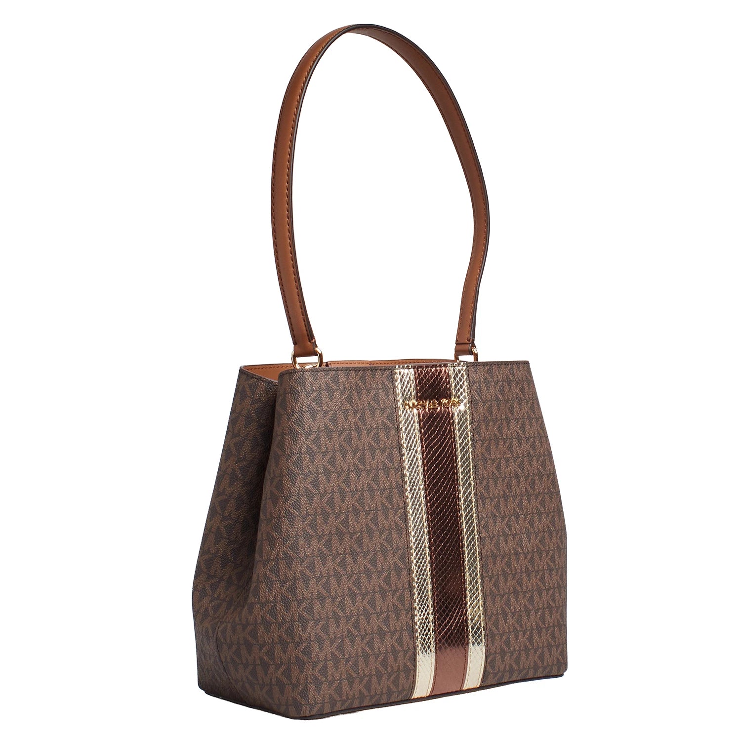 Michael kors-pratt medium signature shoulder bag 35f4g3fs2b for women