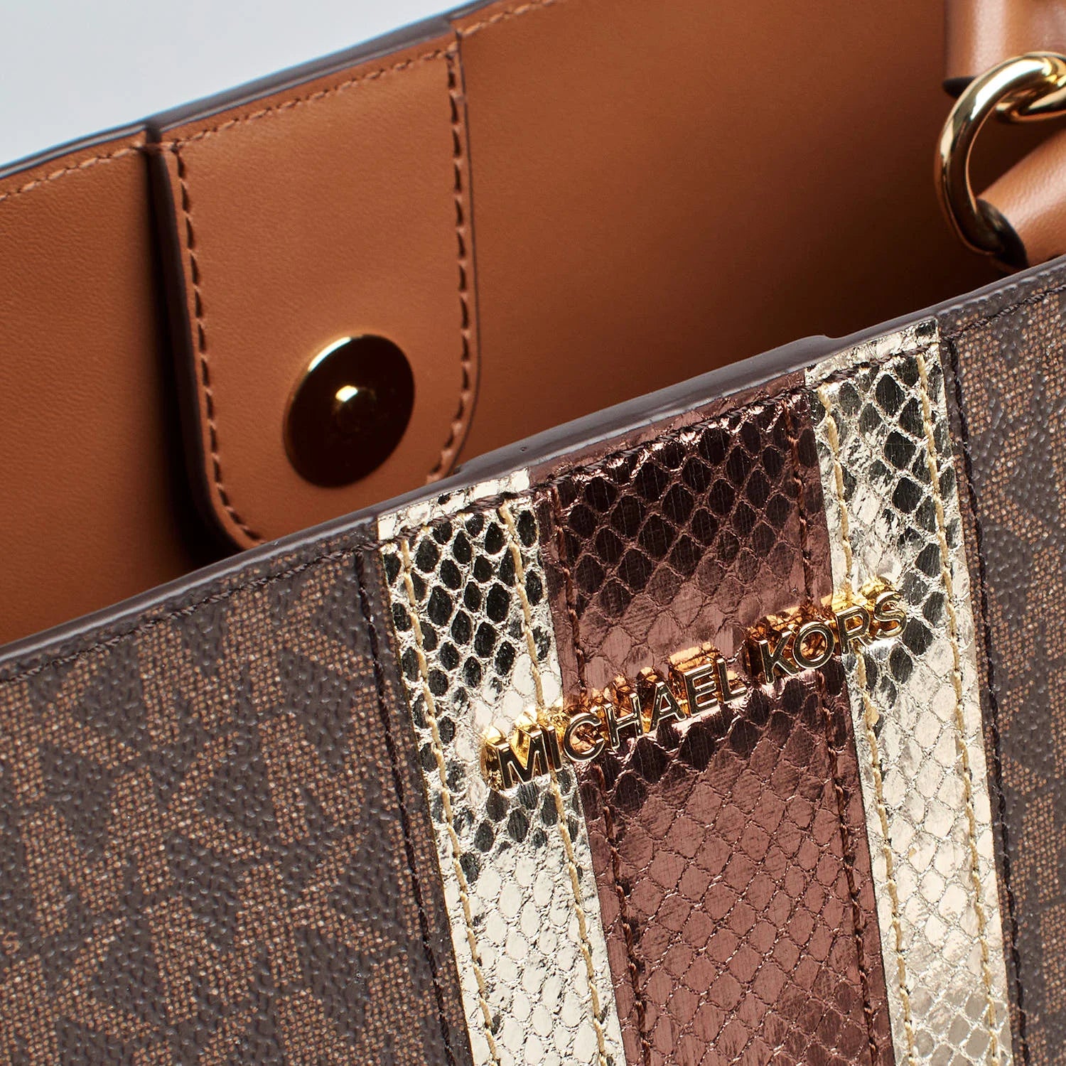 Michael kors-pratt medium signature shoulder bag 35f4g3fs2b for women