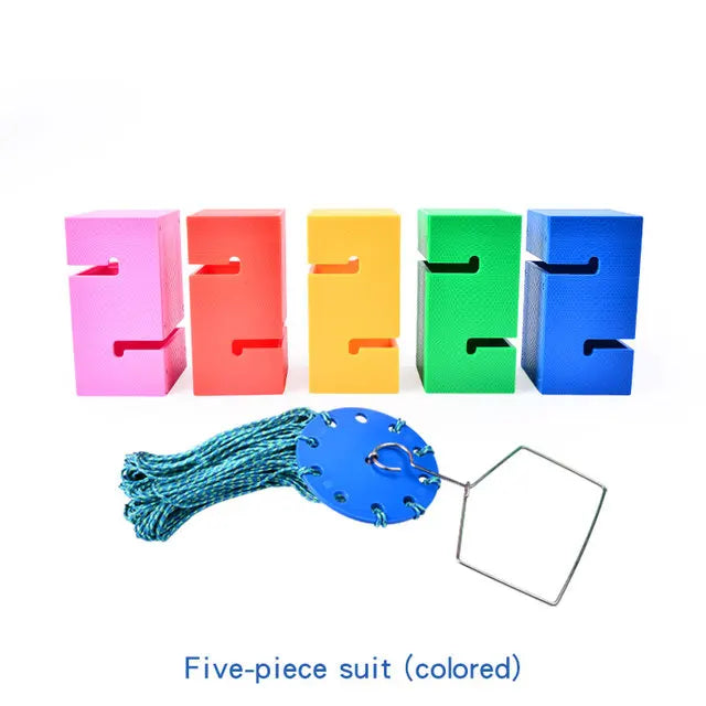 Child Outdoor Teamwork Game Props Toy Children Cooperate To Build Tower  Kindergarten Sensory Equipment Kids Sports Toys