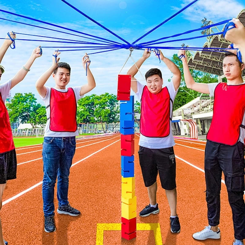 Child Outdoor Teamwork Game Props Toy Children Cooperate To Build Tower  Kindergarten Sensory Equipment Kids Sports Toys