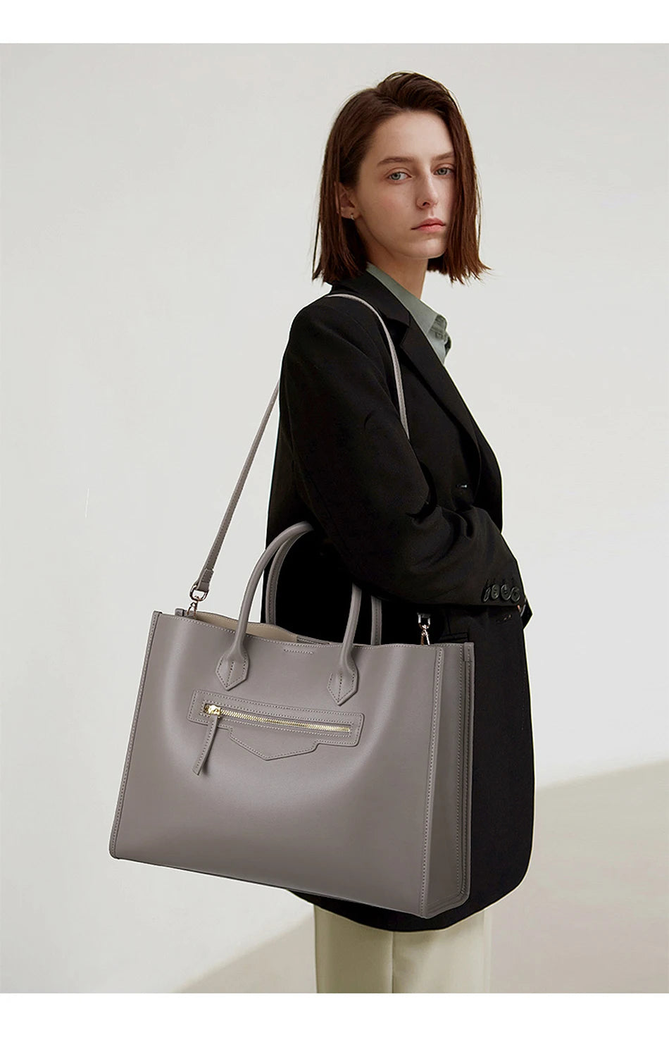 BEEP Luxury Handbags Women Bags Designer Leather Cowhide Leather Shoulder Bag Women Tote Capacity Brand Luxury Tote Big bags