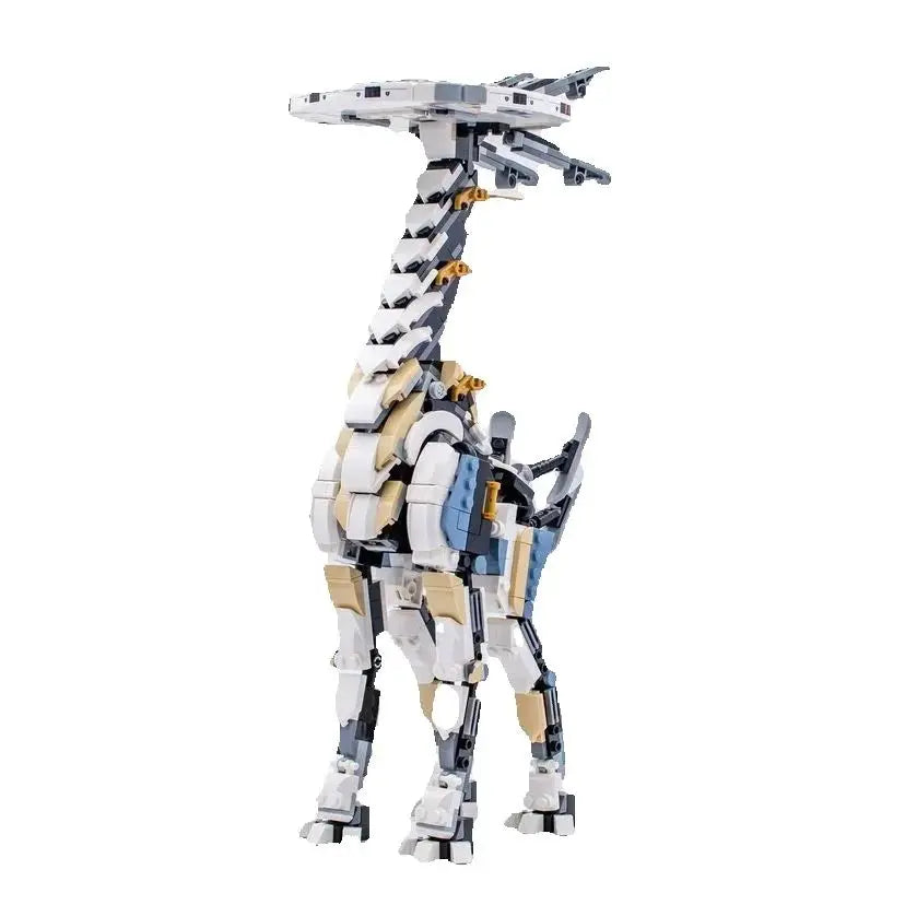 MOC 1222pcs Horizon Monster Giraffe Long Necked Beast Building Blocks Set Mechanical Dawn Deer Creature Bricks Toys For Children