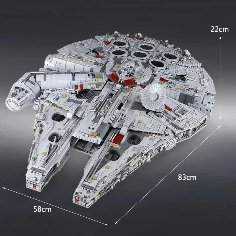 The Large Millennium Ship 75192 Falcon Spaceship Model Set Compatible Home Decoration Assembly Toys For Adults And Kids Gifts