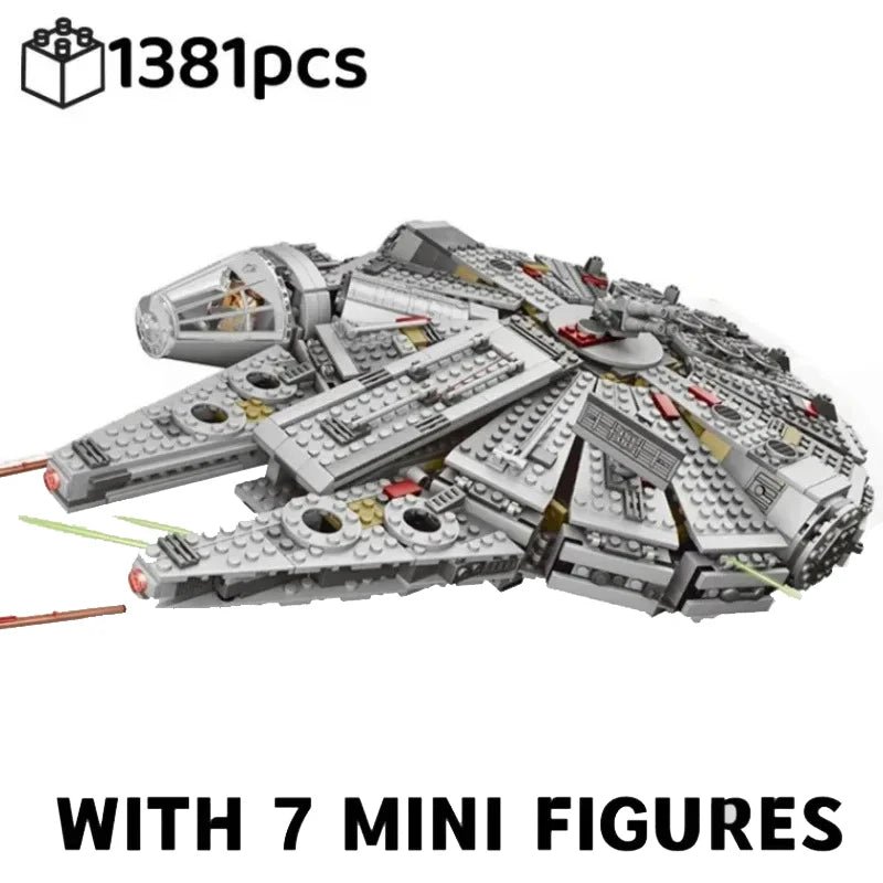 The Large Millennium Ship 75192 Falcon Spaceship Model Set Compatible Home Decoration Assembly Toys For Adults And Kids Gifts
