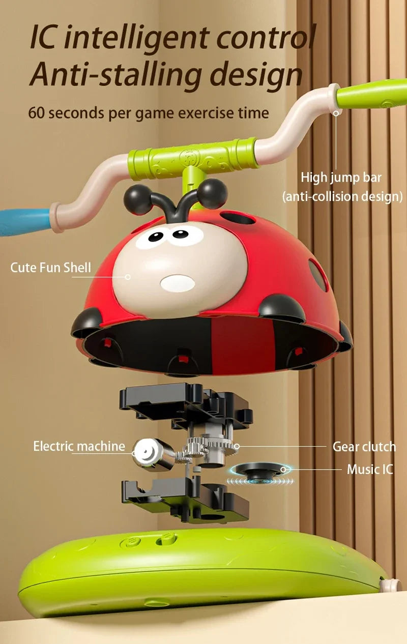 Musical Jump Sports Toys Rocket Launcher for Kid Ring Toss Game with Remote Control Indoor Outdoor Machine Gifts for Girls Boys