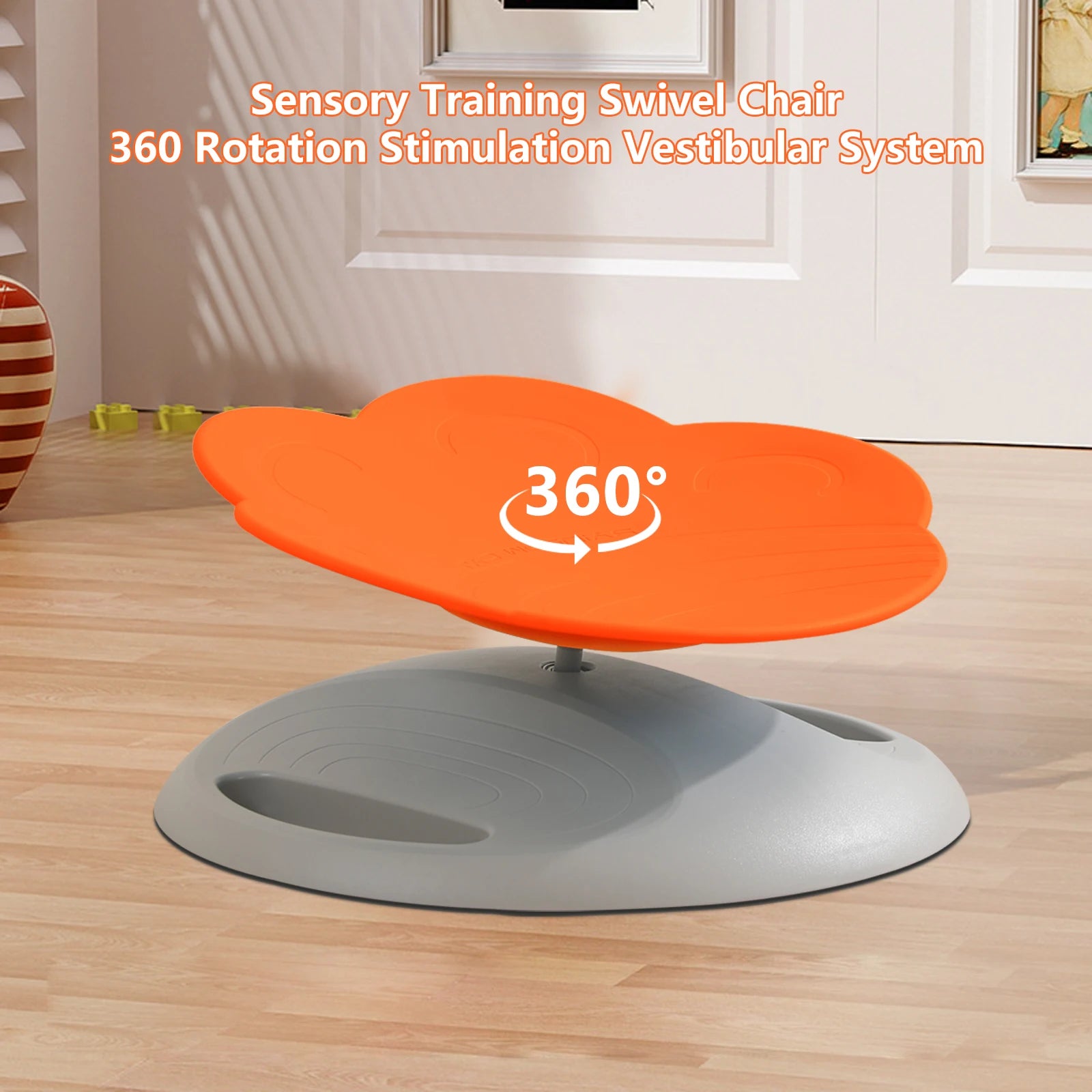 Swivel Chair for Kids, 360° Spinning Seat, Toddler Sit & Spin Chair, Sensory Balance Toys for Children, Autism Sensory Equipment