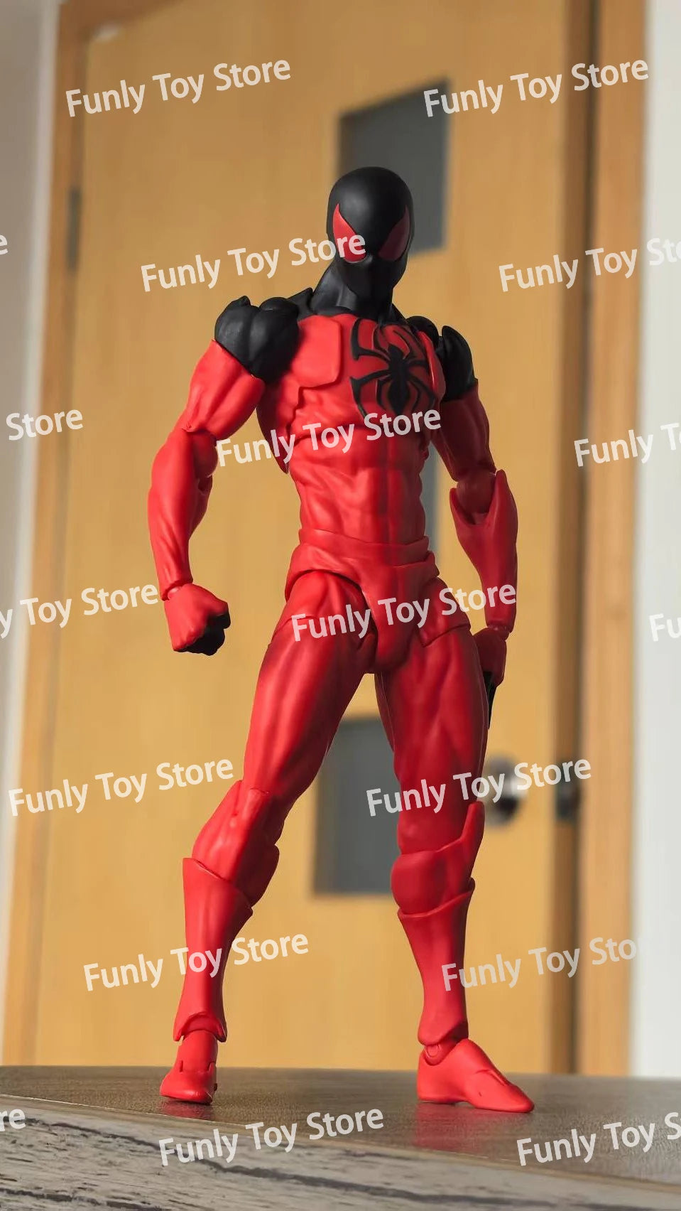 In Stock Mess Toys Spider Man Scarlet Spider Kaine Parker Messtoys Black Suit Symbiote Spiderman Anime Action Figure Gifts Toys
