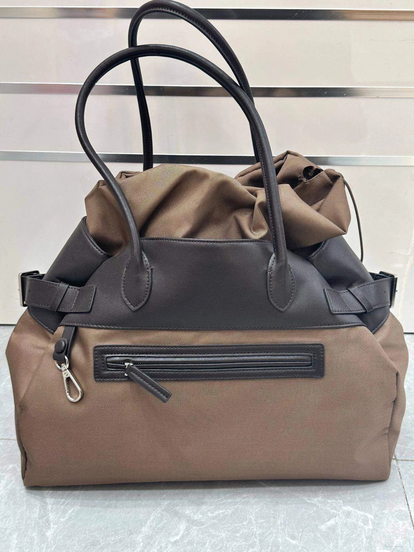 Margaux 17 Inside Out Genuine Leather Tote Bags For Women Luxury Classic Handbags Pocket Large Capacity Shoulder Bag