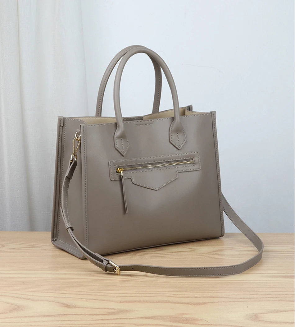 BEEP Luxury Handbags Women Bags Designer Leather Cowhide Leather Shoulder Bag Women Tote Capacity Brand Luxury Tote Big bags