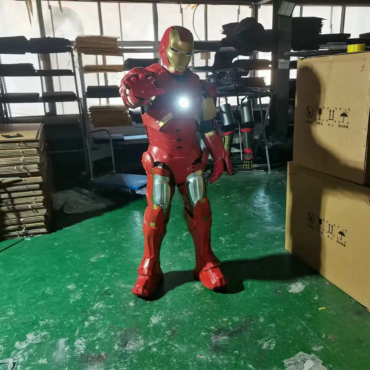 Iron Man Real Person Wearable Battle Suit 1:1 Full Body Armor Adult Robot Armor Suit Mecha Cos Clothing Model Toy Christmas Gift