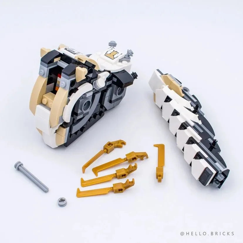 MOC 1222pcs Horizon Monster Giraffe Long Necked Beast Building Blocks Set Mechanical Dawn Deer Creature Bricks Toys For Children