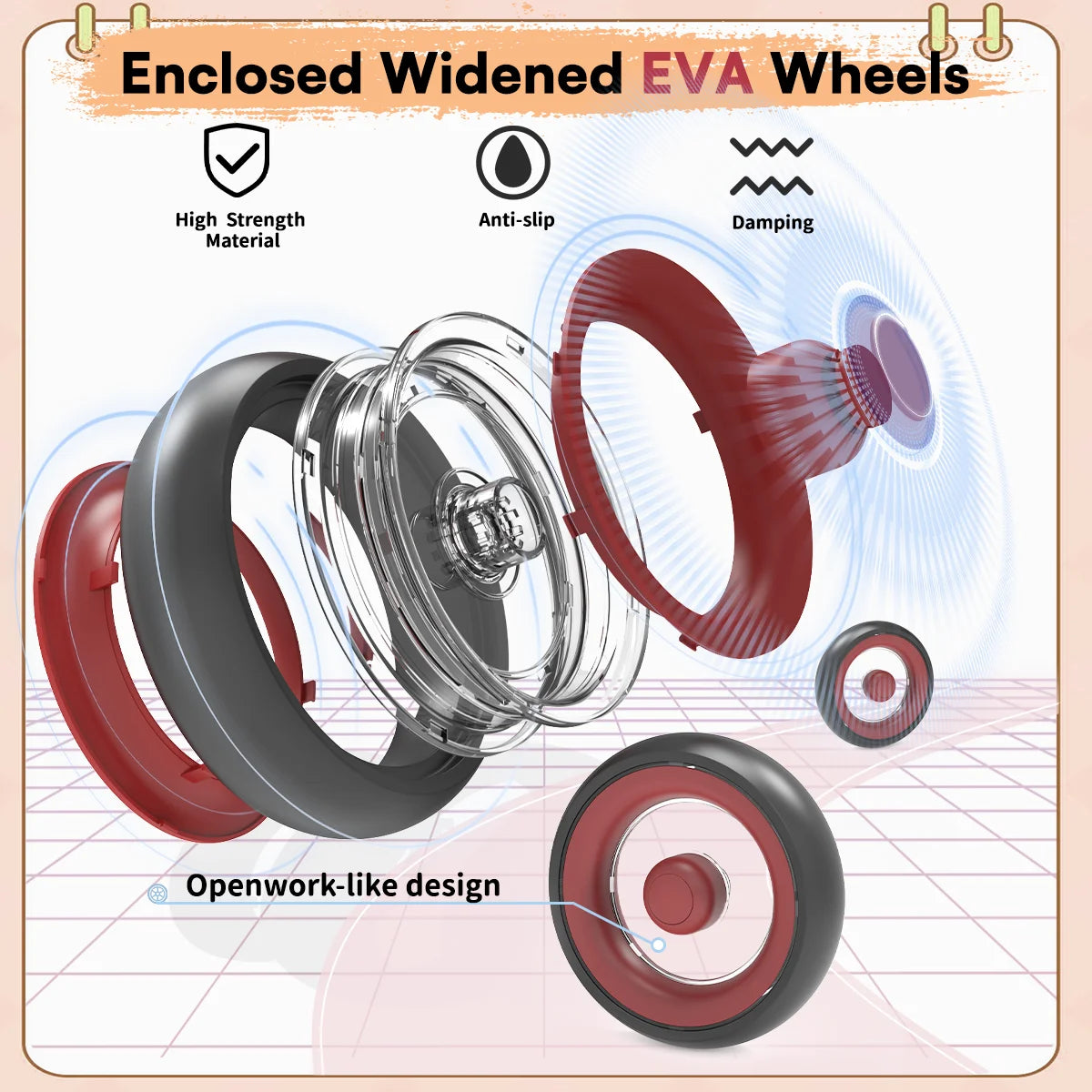 Ubravoo Baby Slide Balance Bike for 12-24 Months,3-Mode Headlight & 4 Transparent Silence Wheels, Riding on Toys Birthday Gifts