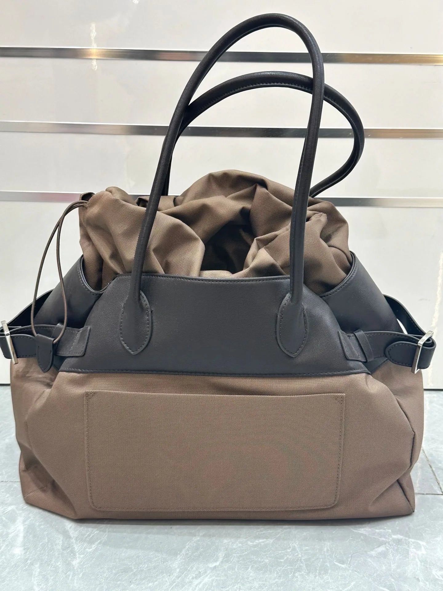 Margaux 17 Inside Out Genuine Leather Tote Bags For Women Luxury Classic Handbags Pocket Large Capacity Shoulder Bag