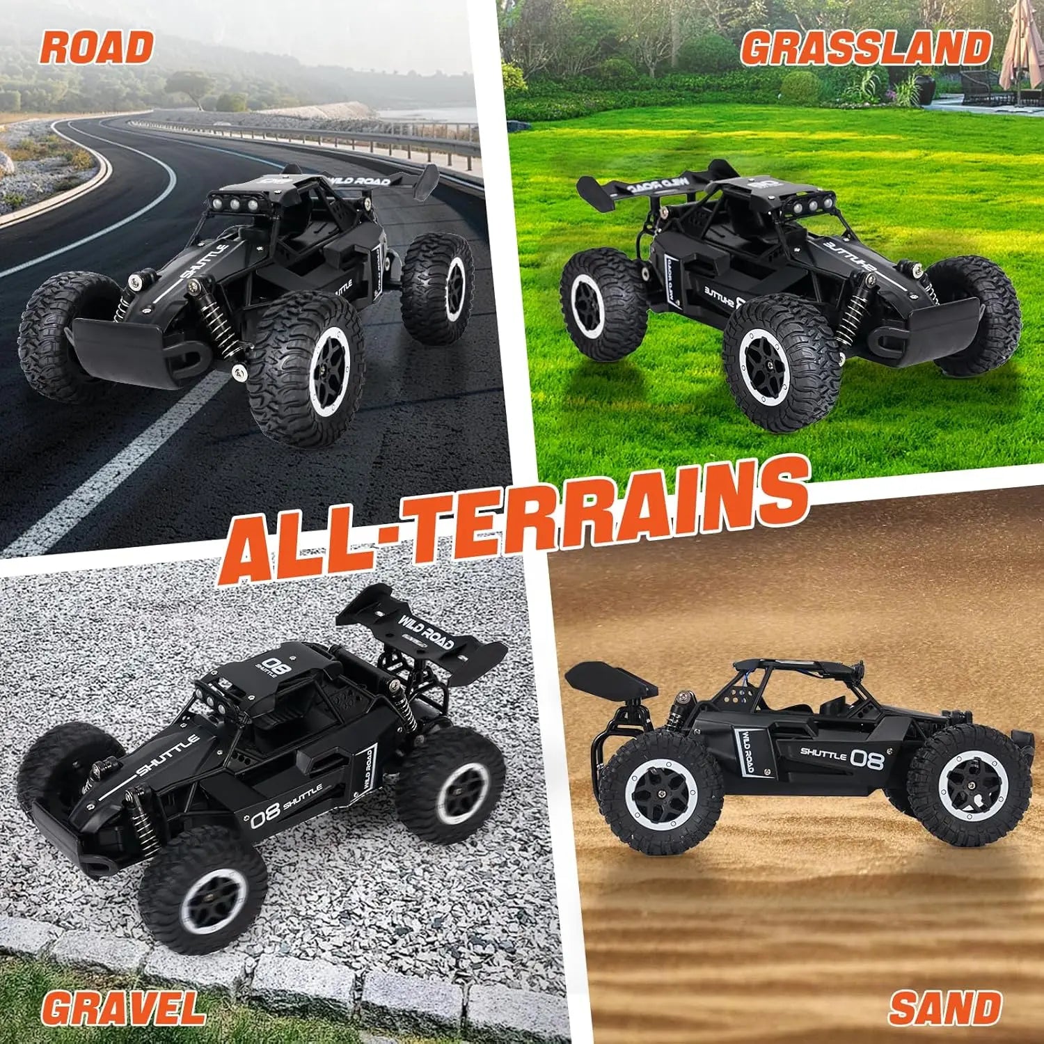 New 1:16 RC Car Remote Control Cars 2.4G Buggy Truck Drift Racing Climbing Off Road Vehicle Outdoor Toy Boy Kids Childrens Gifts