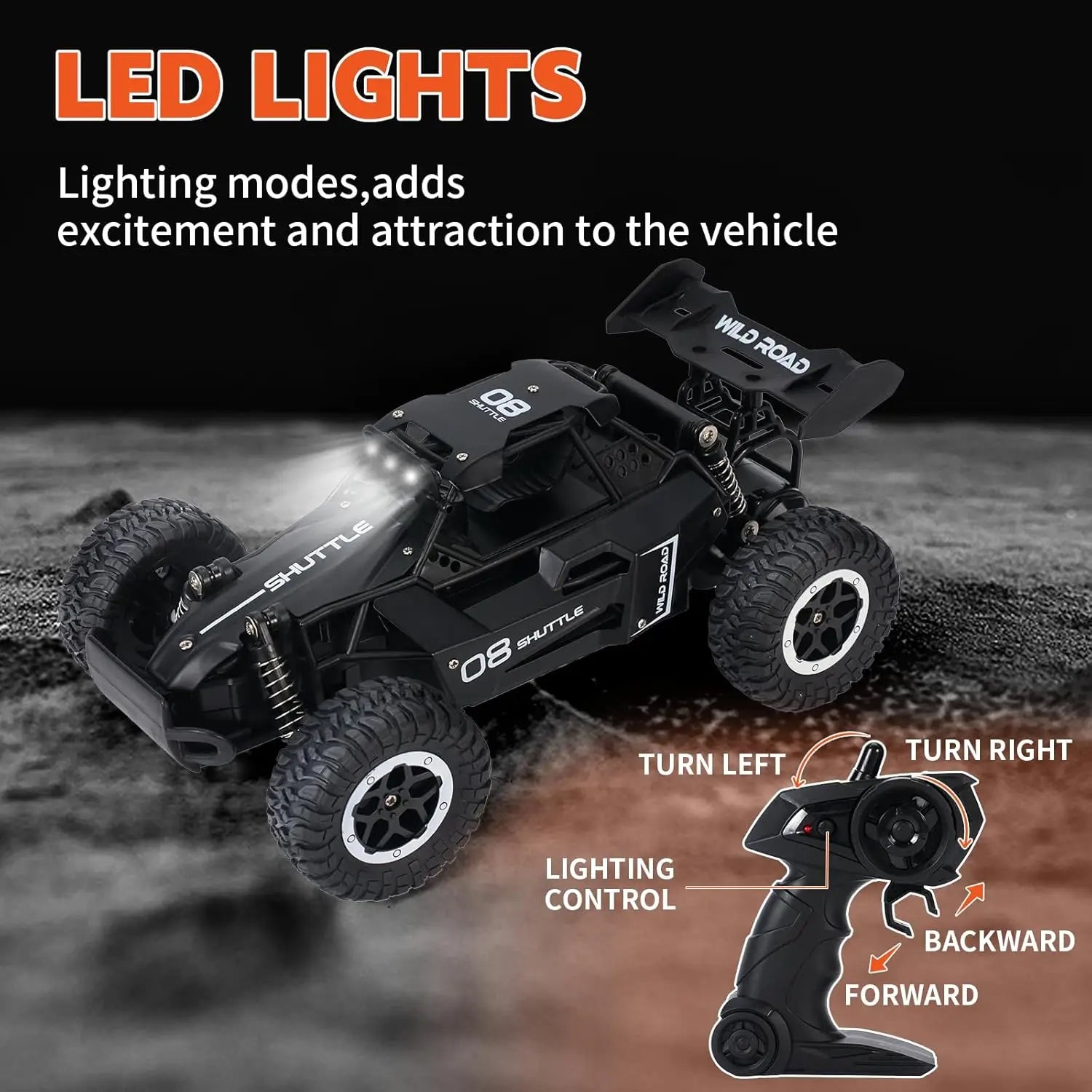 New 1:16 RC Car Remote Control Cars 2.4G Buggy Truck Drift Racing Climbing Off Road Vehicle Outdoor Toy Boy Kids Childrens Gifts