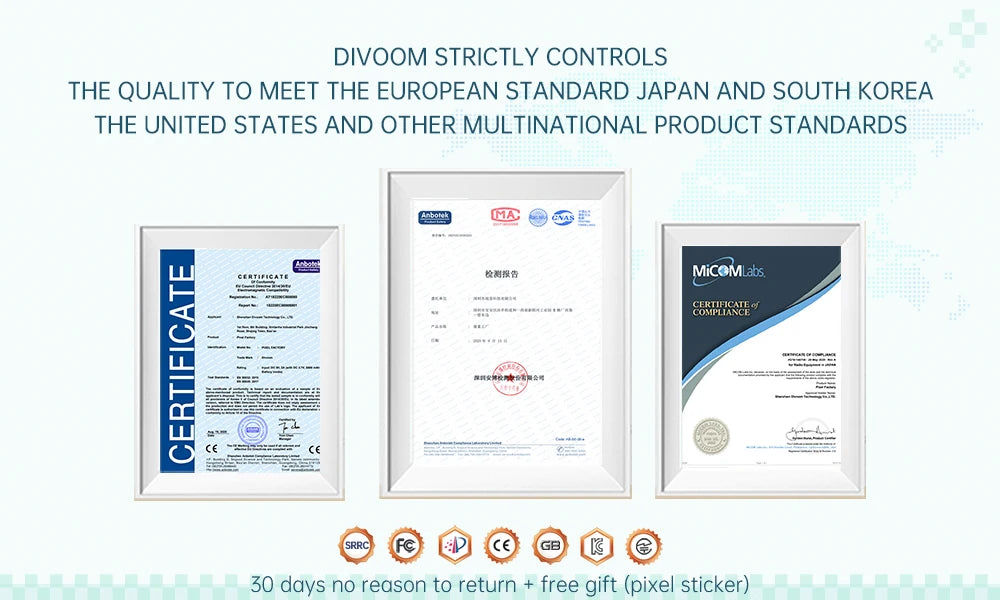 Divoom Ditoo-Pro Retro Pixel Art Bluetooth Portable Speaker Alarm Clock DIY LED Display Board, Cute Gift Home Light Decoration