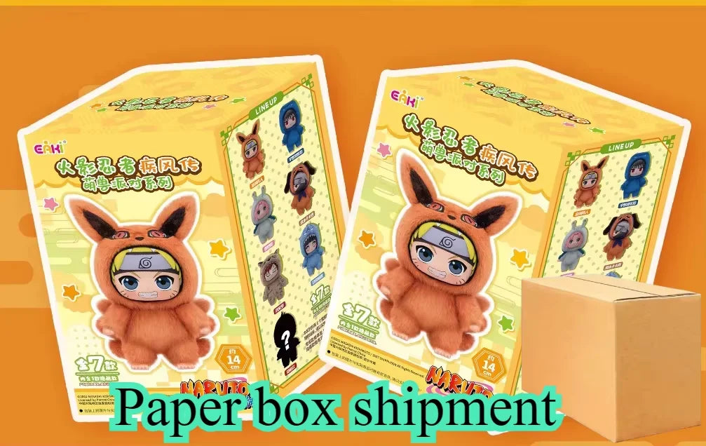 New EAKI Naruto Blind box Shippuden Party Series Stuffed Plush Handmade Ornament Toy Collection Gift