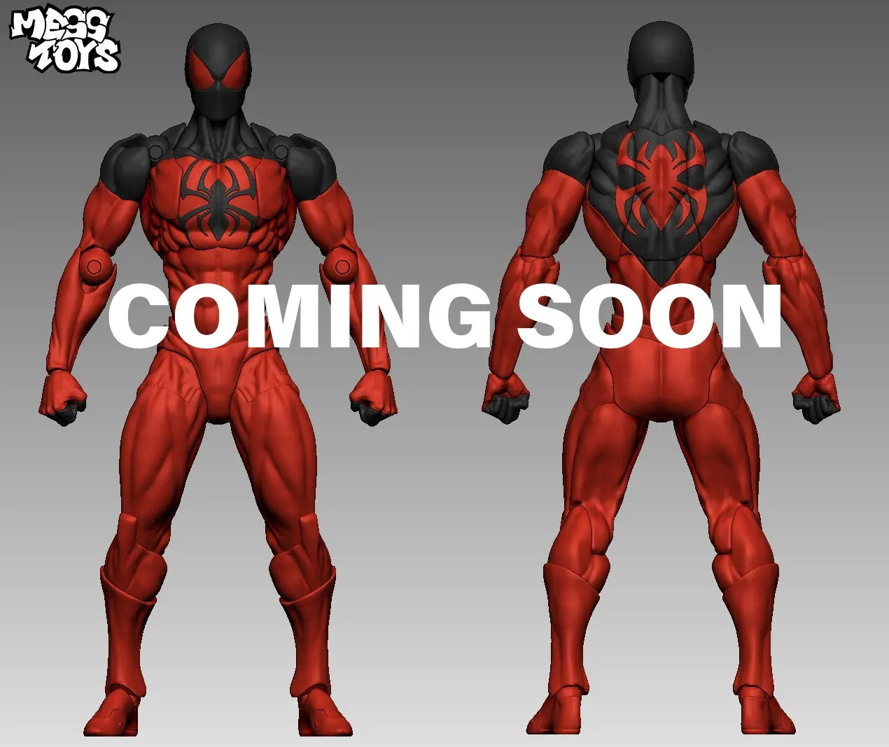 Mess Toys Spider Anime Figure Black Suit Neighbor Symbiote Scarlet Spider Kaine Parker Black Red Spider Action Figure Gifts Toys