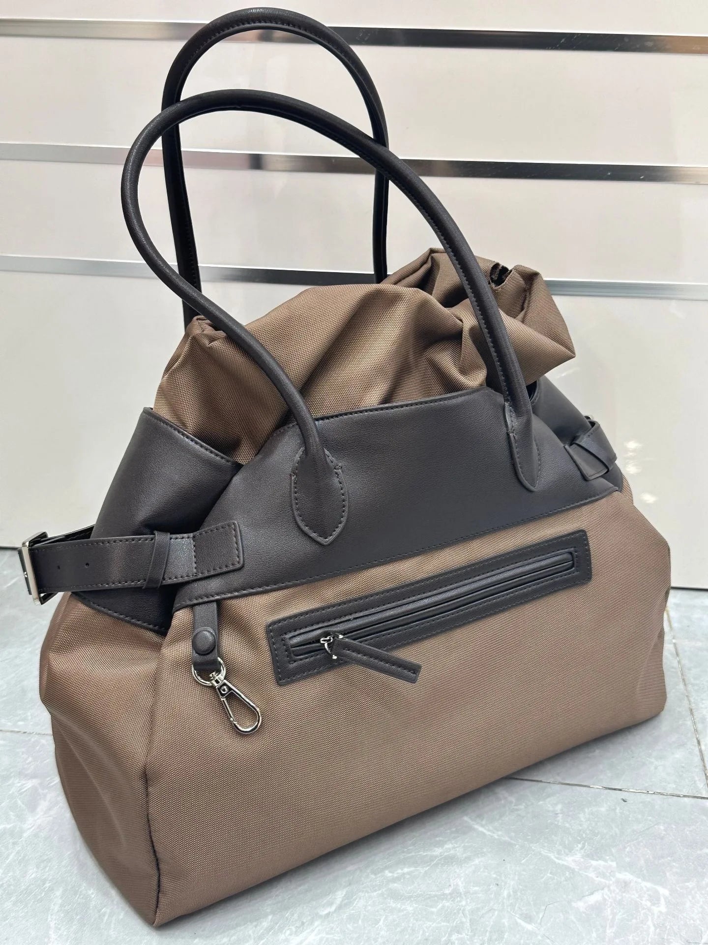 Margaux 17 Inside Out Genuine Leather Tote Bags For Women Luxury Classic Handbags Pocket Large Capacity Shoulder Bag