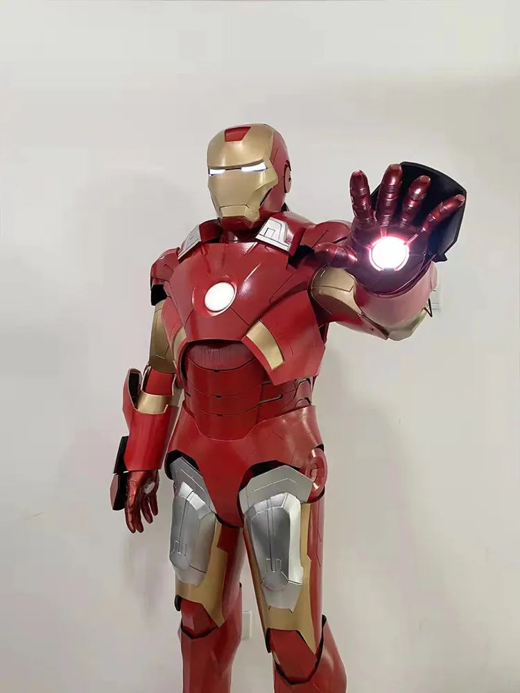 Iron Man Real Person Wearable Battle Suit 1:1 Full Body Armor Adult Robot Armor Suit Mecha Cos Clothing Model Toy Christmas Gift