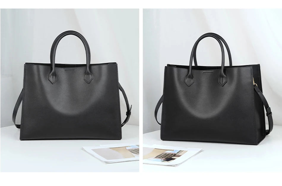 BEEP Luxury Handbags Women Bags Designer Leather Cowhide Leather Shoulder Bag Women Tote Capacity Brand Luxury Tote Big bags