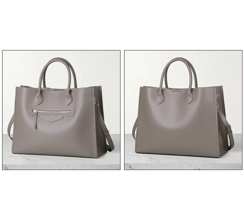 BEEP Luxury Handbags Women Bags Designer Leather Cowhide Leather Shoulder Bag Women Tote Capacity Brand Luxury Tote Big bags