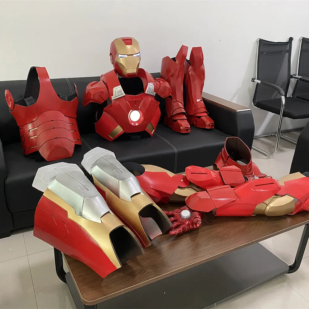 Iron Man Real Person Wearable Battle Suit 1:1 Full Body Armor Adult Robot Armor Suit Mecha Cos Clothing Model Toy Christmas Gift