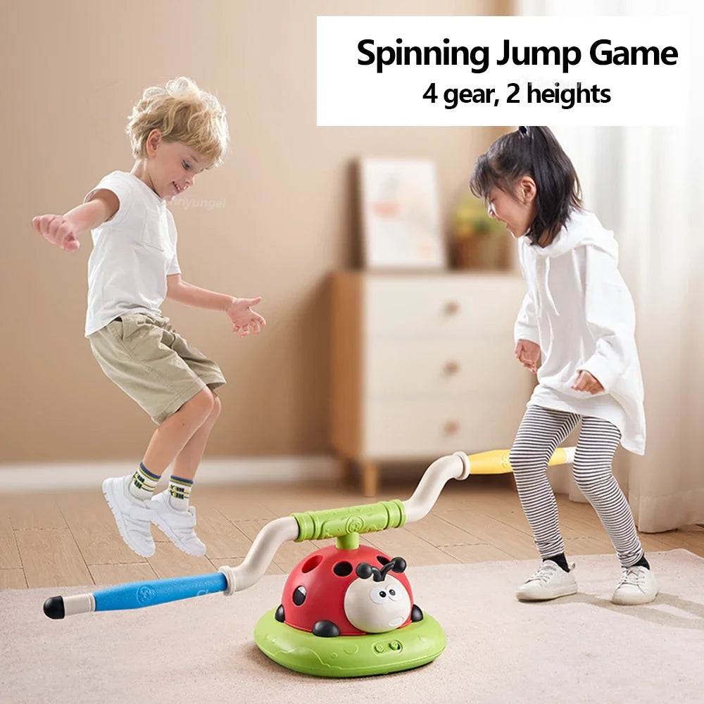 Musical Jump Sports Toys Rocket Launcher for Kid Ring Toss Game with Remote Control Indoor Outdoor Machine Gifts for Girls Boys