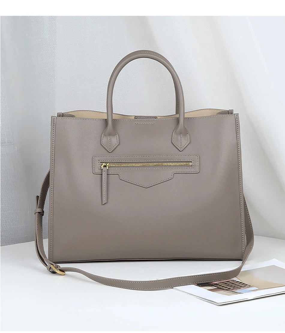 BEEP Luxury Handbags Women Bags Designer Leather Cowhide Leather Shoulder Bag Women Tote Capacity Brand Luxury Tote Big bags