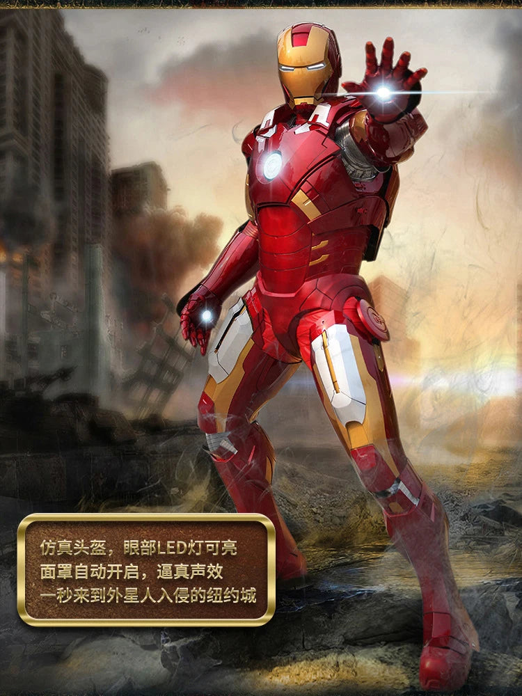 Iron Man Real Person Wearable Battle Suit 1:1 Full Body Armor Adult Robot Armor Suit Mecha Cos Clothing Model Toy Christmas Gift