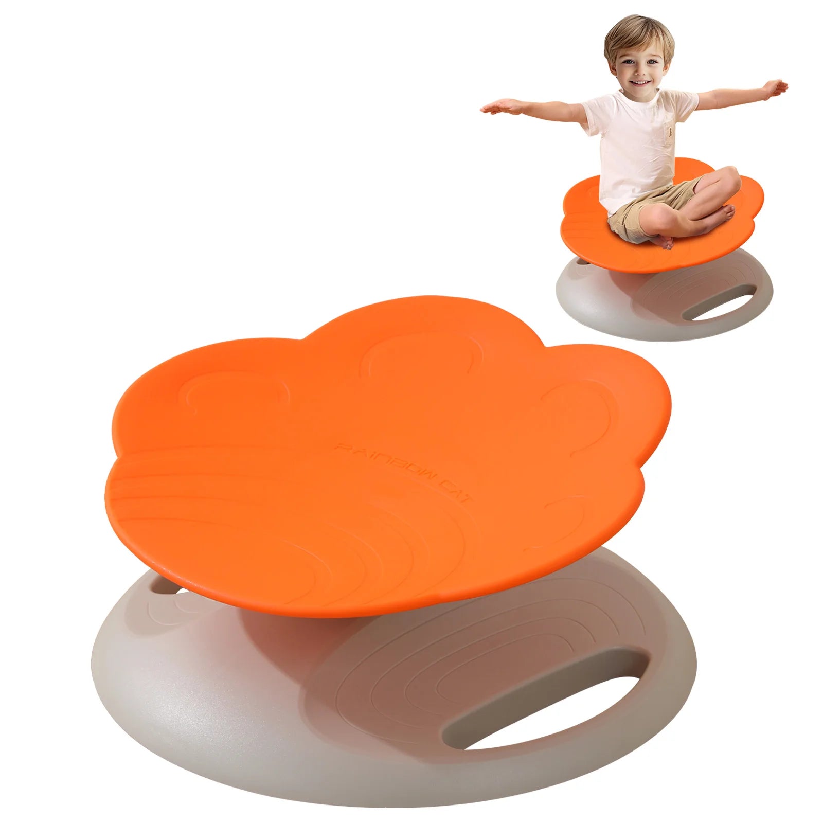 Swivel Chair for Kids, 360° Spinning Seat, Toddler Sit & Spin Chair, Sensory Balance Toys for Children, Autism Sensory Equipment