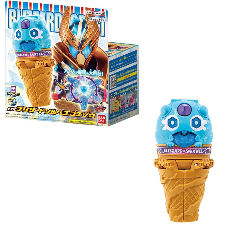 In Stock BANDAI Original DX Kamen Rider GAVV Blizzardsorbei Gochizo Ice-cream Cone Valen Smoothie Anime Figure Model Toy Gift