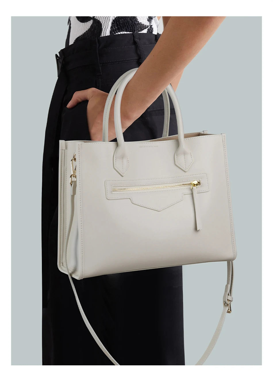 BEEP Luxury Handbags Women Bags Designer Leather Cowhide Leather Shoulder Bag Women Tote Capacity Brand Luxury Tote Big bags