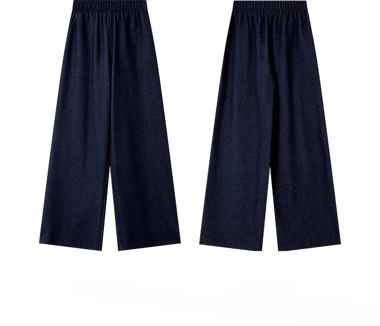 VIMLY 2 Piece Pant Set Woman Casual Outfits Women's Pant Suit 2025 Blue Stand-up Collar Jacket and Trouser Female Clothing A0119