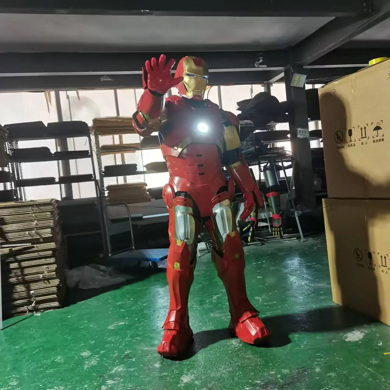 Iron Man Real Person Wearable Battle Suit 1:1 Full Body Armor Adult Robot Armor Suit Mecha Cos Clothing Model Toy Christmas Gift