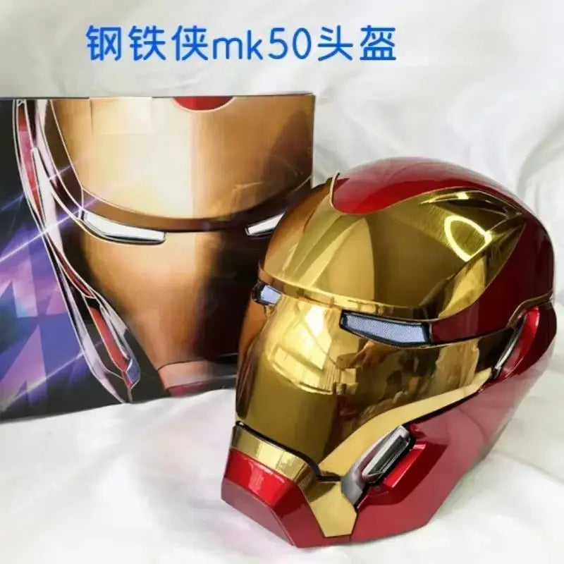 New Rc Marvel Iron Man Mk50 Wearable Helmet Voice-Activated Deformation Around Figures Animation Derivatives Model Toy Gift