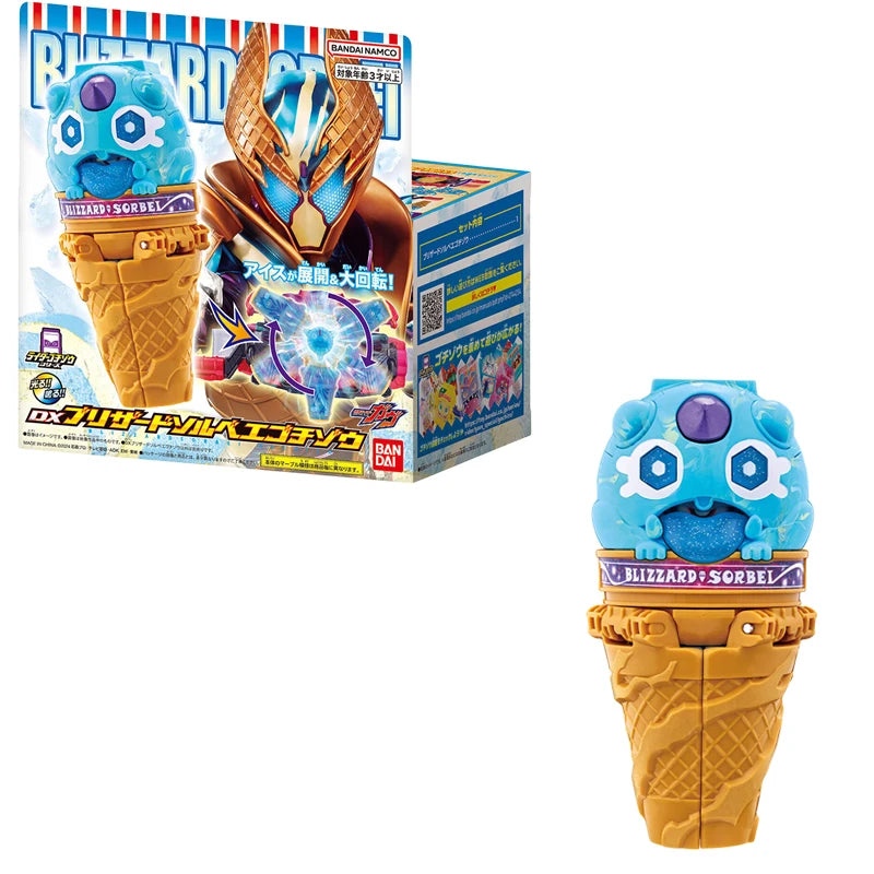 In Stock BANDAI Original DX Kamen Rider GAVV Blizzardsorbei Gochizo Ice-cream Cone Valen Smoothie Anime Figure Model Toy Gift