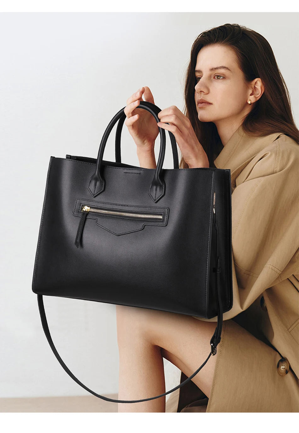 BEEP Luxury Handbags Women Bags Designer Leather Cowhide Leather Shoulder Bag Women Tote Capacity Brand Luxury Tote Big bags