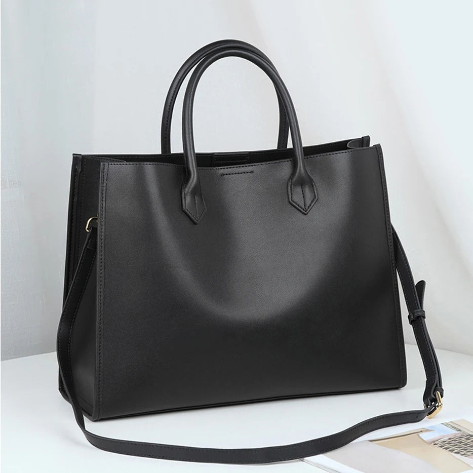 BEEP Luxury Handbags Women Bags Designer Leather Cowhide Leather Shoulder Bag Women Tote Capacity Brand Luxury Tote Big bags
